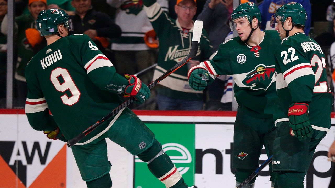 Koivu has goal, 2 assists; Wild crush Canucks 6-2